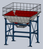 Hopper with wear-resistant lining for mine use ore hopper is highly wear-resistant