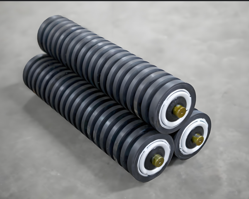 Multi-Gauge Rubber Coated Roller Triple Idlers for Equipment Price
