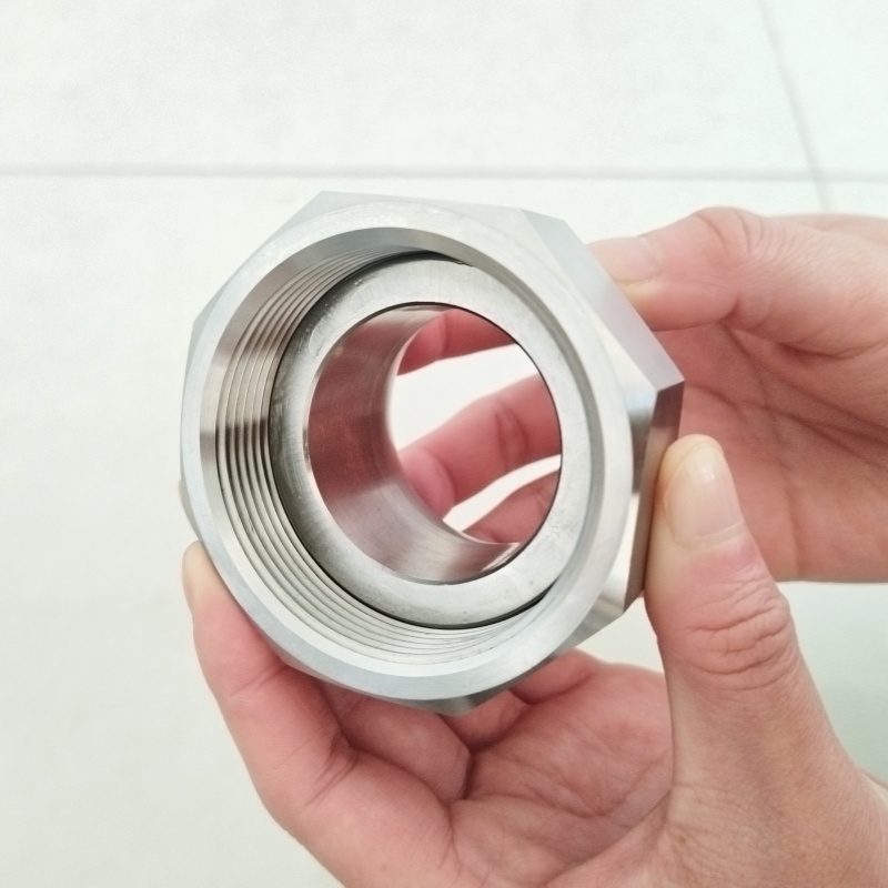 Customized stainless steel 316 snap nut pipe connection accessories
