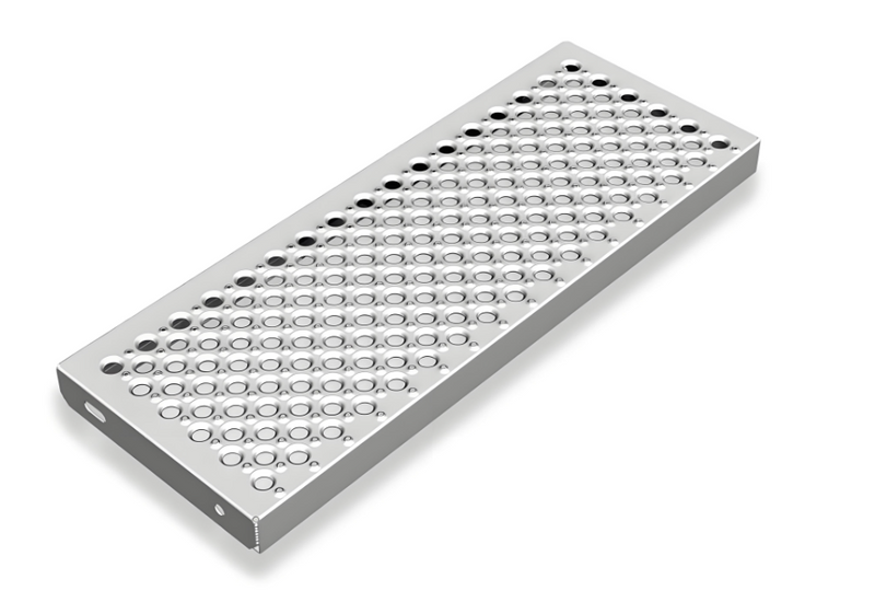 Galvanized Thick Steel Fisheye with Non-Slip Foot Pedal Special-Shaped Hole Mechanical Step Plate