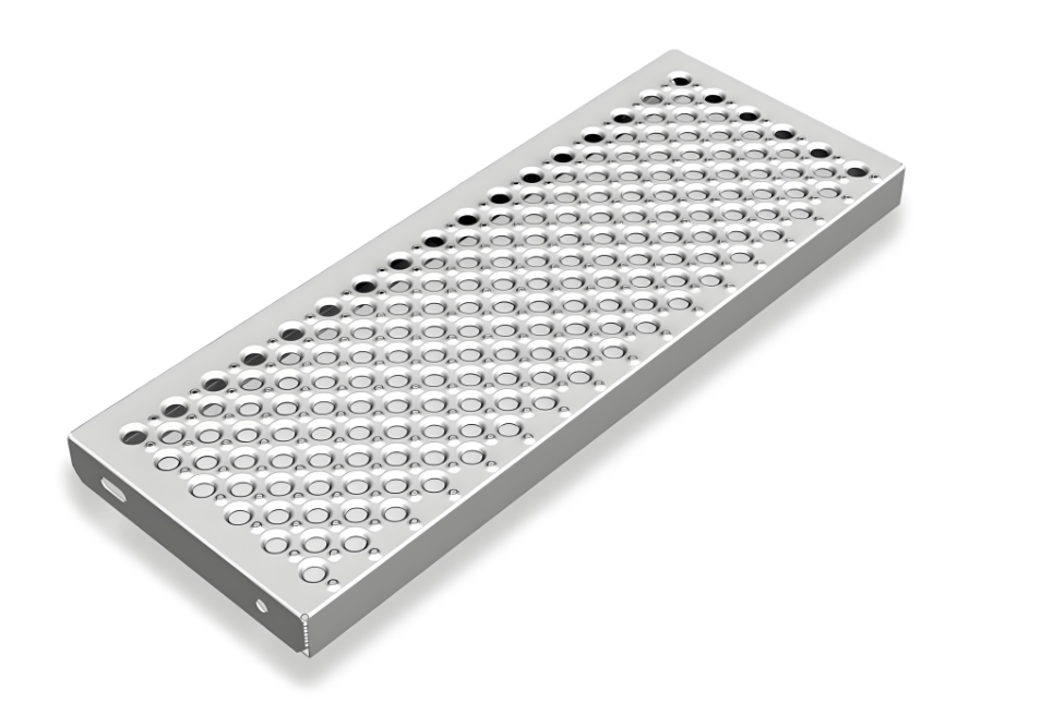 Galvanized Thick Steel Fisheye with Non-Slip Foot Pedal Special-Shaped Hole Mechanical Step Plate