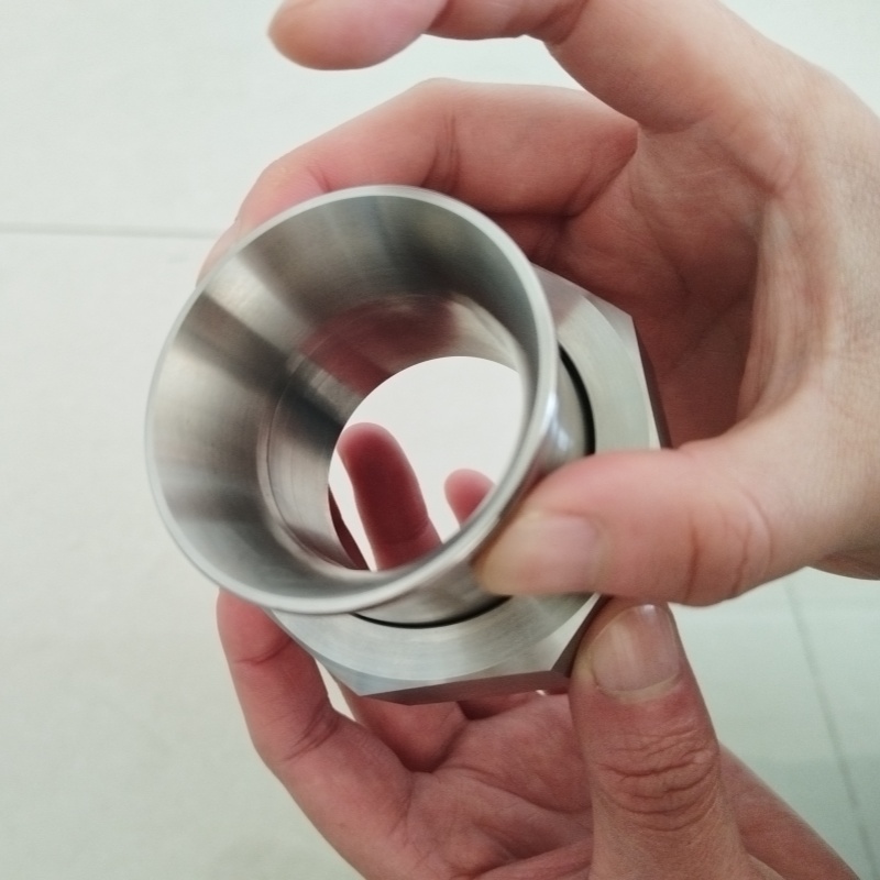 Customized stainless steel 316 snap nut pipe connection accessories