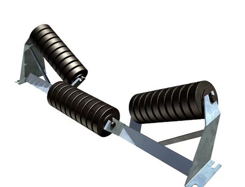 Multi-Gauge Rubber Coated Roller Triple Idlers for Equipment Price