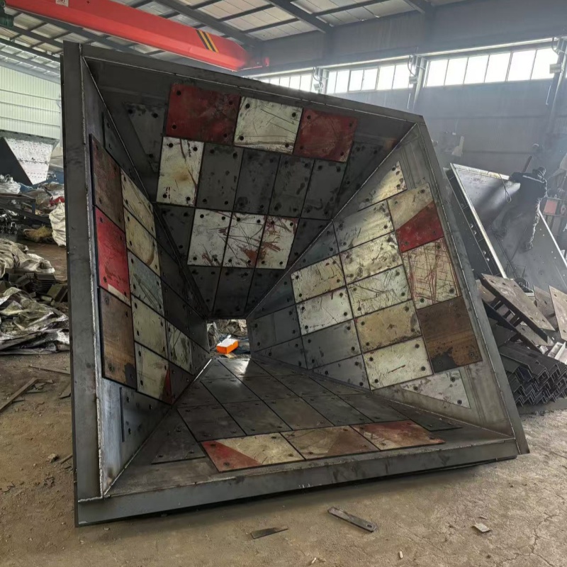 Custom industrial multi-purpose metal ash hopper