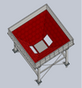 Hopper with wear-resistant lining for mine use ore hopper is highly wear-resistant