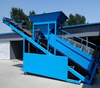Hopper with wear-resistant lining for mine use ore hopper is highly wear-resistant